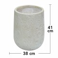 Ghiveci ecologic, Eco-friendly, Naimeed D6373, Mediu, din materiale minerale, Gri, 41x38x38cm Ghiveci ecologic, Eco-friendly, Naimeed D6373, Mediu, din materiale minerale, Gri, 41x38x38cm