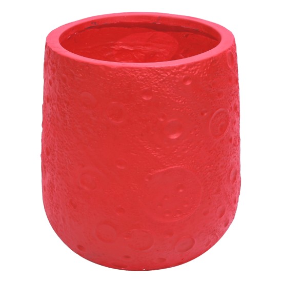 Ghiveci ecologic, Eco-friendly, Naimeed D6374, Mare, din materiale minerale, Rosu, 48x48x48cm