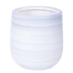 Ghiveci ecologic, Eco-friendly, Naimeed D6376, Mediu, din materiale minerale, Albastru, 37x30x30cm