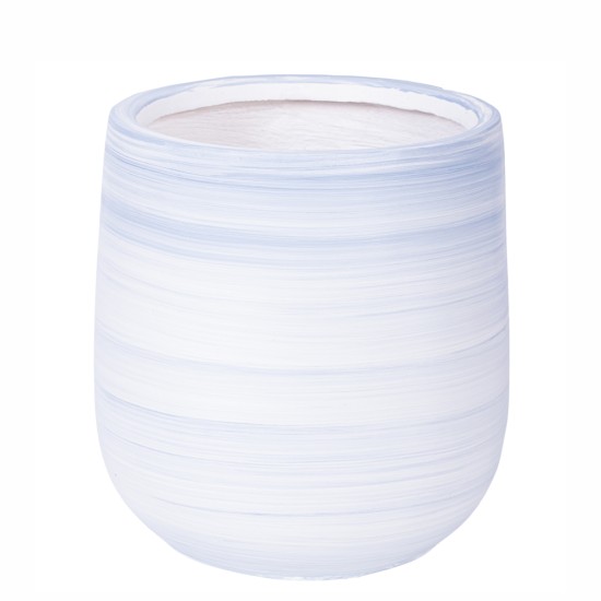 Ghiveci ecologic, Eco-friendly, Naimeed D6376, Mic, din materiale minerale, Albastru, 26x23x23cm