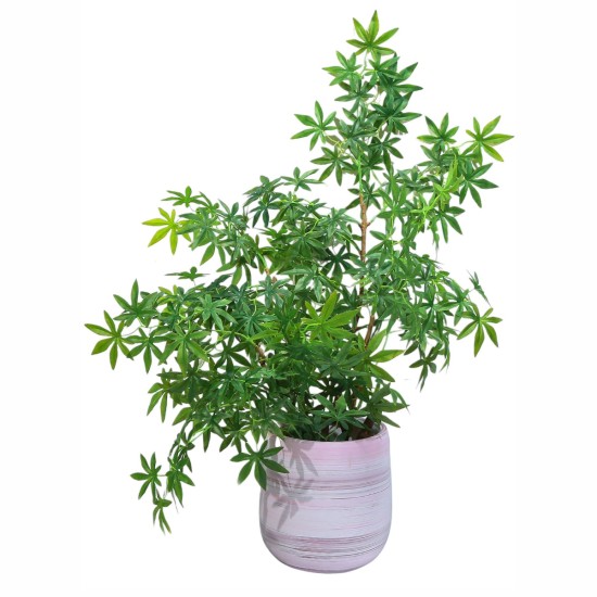 Ghiveci ecologic, Eco-friendly, Naimeed D6377, Mare, din materiale minerale, Roz, 46x39x39cm