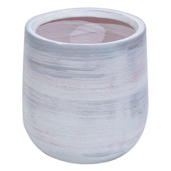 Ghiveci ecologic, Eco-friendly, Naimeed D6378, Mare, din materiale minerale, Gri, 46x39x39cm