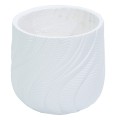 Ghiveci ecologic, Eco-friendly, Naimeed D6379, Mare, din materiale minerale, Alb, 42x45x45cm