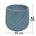 Ghiveci ecologic, Eco-friendly, Naimeed D6381, Mare, din materiale minerale, Albastru Provincial, 42x45x45cm Ghiveci ecologic, Eco-friendly, Naimeed D6381, Mare, din materiale minerale, Albastru Provincial, 42x45x45cm