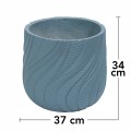 Ghiveci ecologic, Eco-friendly, Naimeed D6381, Mediu, din materiale minerale, Albastru Provincial, 34x37x37cm Ghiveci ecologic, Eco-friendly, Naimeed D6381, Mediu, din materiale minerale, Albastru Provincial, 34x37x37cm