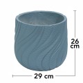 Ghiveci ecologic, Eco-friendly, Naimeed D6381, Mic, din materiale minerale, Albastru Provincial, 26x29x29cm Ghiveci ecologic, Eco-friendly, Naimeed D6381, Mic, din materiale minerale, Albastru Provincial, 26x29x29cm