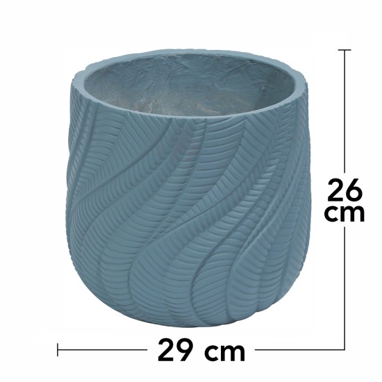 Ghiveci ecologic, Eco-friendly, Naimeed D6381, Mic, din materiale minerale, Albastru Provincial, 26x29x29cm Ghiveci ecologic, Eco-friendly, Naimeed D6381, Mic, din materiale minerale, Albastru Provincial, 26x29x29cm