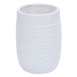 Ghiveci ecologic, Eco-friendly, Naimeed D6382, Mare, din materiale minerale, Alb, 57x40x40cm