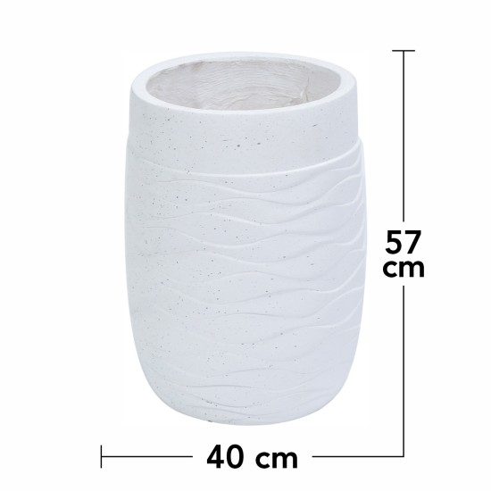 Ghiveci ecologic, Eco-friendly, Naimeed D6382, Mare, din materiale minerale, Alb, 57x40x40cm Ghiveci ecologic, Eco-friendly, Naimeed D6382, Mare, din materiale minerale, Alb, 57x40x40cm