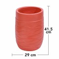 Ghiveci ecologic, Eco-friendly, Naimeed D6383, Mediu, din materiale minerale, Caramiziu, 41,5x29x29cm Ghiveci ecologic, Eco-friendly, Naimeed D6383, Mediu, din materiale minerale, Caramiziu, 41,5x29x29cm