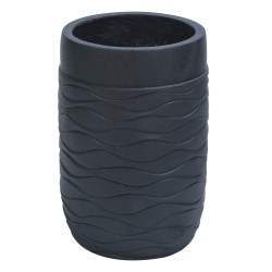 Ghiveci ecologic, Eco-friendly, Naimeed D6384, Mare, din materiale minerale, Negru, 57x40x40cm