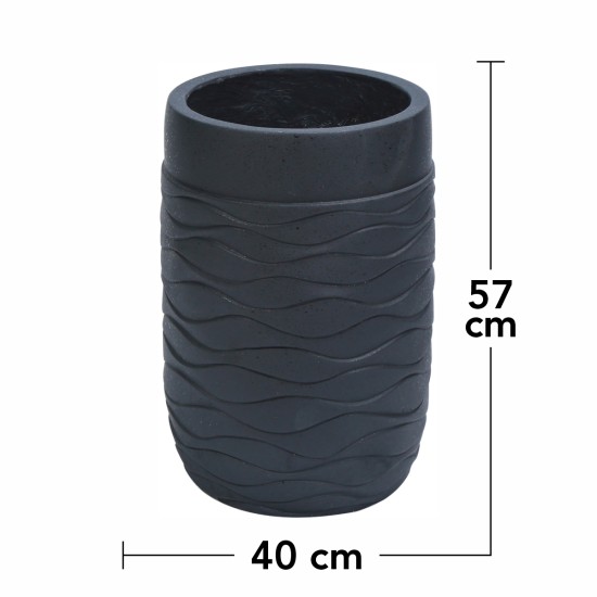 Ghiveci ecologic, Eco-friendly, Naimeed D6384, Mare, din materiale minerale, Negru, 57x40x40cm Ghiveci ecologic, Eco-friendly, Naimeed D6384, Mare, din materiale minerale, Negru, 57x40x40cm