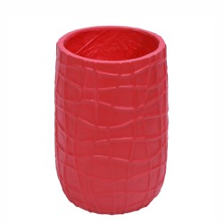 Ghiveci ecologic, Eco-friendly, Naimeed D6390, Mic, din materiale minerale, Rosu, 31x20x20cm