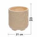 Ghiveci ecologic, Eco-friendly, Naimeed D6394, Mic, din materiale minerale, Crem, 25x21x21cm Ghiveci ecologic, Eco-friendly, Naimeed D6394, Mic, din materiale minerale, Crem, 25x21x21cm