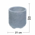 Ghiveci ecologic, Eco-friendly, Naimeed D6396, Mic, din materiale minerale, Gri, 25x21x21cm Ghiveci ecologic, Eco-friendly, Naimeed D6396, Mic, din materiale minerale, Gri, 25x21x21cm