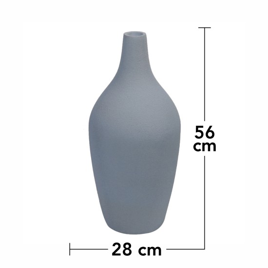 Ghiveci ecologic, Eco-friendly, Naimeed D6397, Mic, din materiale minerale, Gri, 56x28x28cm