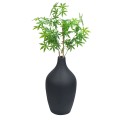 Ghiveci ecologic, Eco-friendly, Naimeed D6398, Mic, din materiale minerale, Negru, 56x28x28cm
