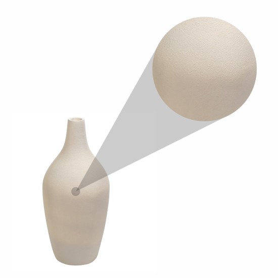 Ghiveci ecologic, Eco-friendly, Naimeed D6399, Mic, din materiale minerale, Crem, 56x28x28cm