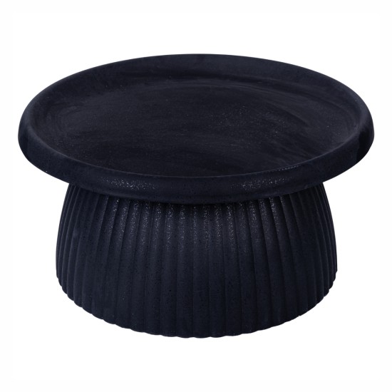 Ghiveci ecologic, Eco-friendly, Naimeed D6409, din materiale minerale, Negru, 35x70x70cm