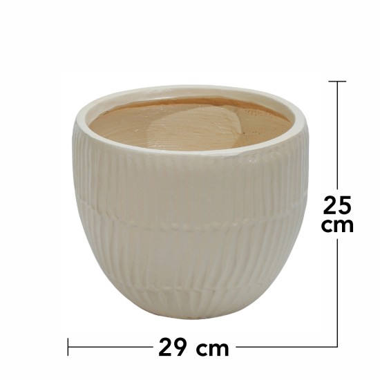 Ghiveci ecologic, Eco-friendly, Naimeed D6410, Mic, din materiale minerale, Bej, 25x29x29cm Ghiveci ecologic, Eco-friendly, Naimeed D6410, Mic, din materiale minerale, Bej, 25x29x29cm
