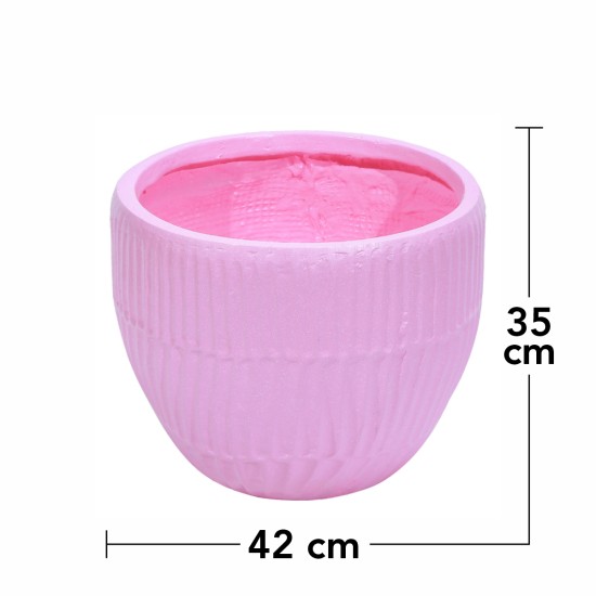 Ghiveci ecologic, Eco-friendly, Naimeed D6412, Mare, din materiale minerale, Roz, 35x42x42cm Ghiveci ecologic, Eco-friendly, Naimeed D6412, Mare, din materiale minerale, Roz, 35x42x42cm