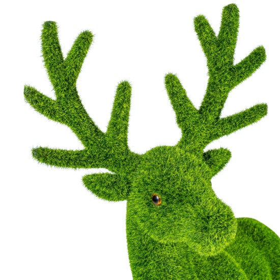 Figurina din iarba artificiala, Naimeed D6535, Cerb, Verde, 52 cm Figurina din iarba artificiala, Naimeed D6535, Cerb, Verde, 52 cm