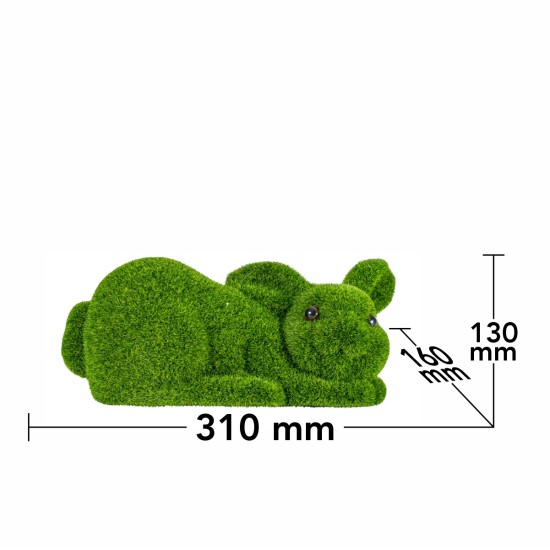 Figurina din iarba artificiala, Naimeed D6536, Iepuras, Verde, 31 cm Figurina din iarba artificiala, Naimeed D6536, Iepuras, Verde, 31 cm