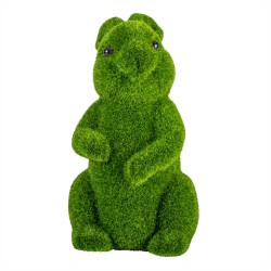 Figurina din iarba artificiala, Naimeed D6537, Iepuras, Verde, 30 cm