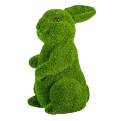 Figurina din iarba artificiala, Naimeed D6537, Iepuras, Verde, 30 cm