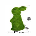 Figurina din iarba artificiala, Naimeed D6537, Iepuras, Verde, 30 cm Figurina din iarba artificiala, Naimeed D6537, Iepuras, Verde, 30 cm