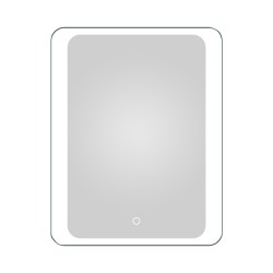Oglinda baie, sistem iluminare LED, IP44, 60x80cm, D4220, Dezaburire, Touch