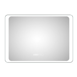 Oglinda baie, sistem iluminare LED, IP44, 120x70cm, D4222, Dezaburire, Touch, Ceas