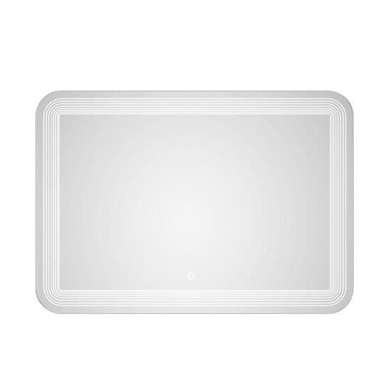 Oglinda baie, sistem iluminare LED, IP44, 100x70cm, D4224, Dezaburire, Touch