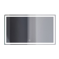 Oglinda baie, sistem iluminare LED, IP44, 100x70cm, D4227, Dezaburire, Touch