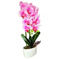 Orhidee cu aspect natural in ghiveci ceramic, 50 cm, Naimeed D5819, Roz Orhidee cu aspect natural in ghiveci ceramic, 50 cm, Naimeed D5819, Roz