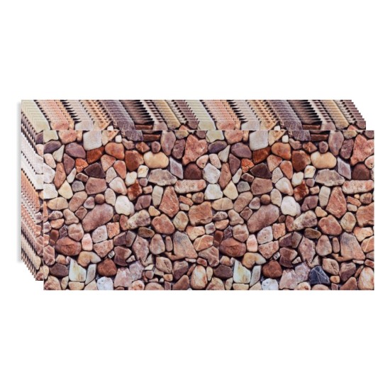 Set 10 panouri decorative, Autoadeziv, suprafata acoperita 1.8 m2, Naimeed D3503, 30x60 cm, Pietre Set 10 panouri decorative, Autoadeziv, suprafata acoperita 1.8 m2, Naimeed D3503, 30x60 cm, Pietre
