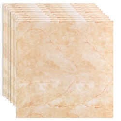 Set 10 panouri decorative, Autoadeziv, suprafata acoperita 3.6 mp, Naimeed D3509, 60x60 cm, Marmura Bej