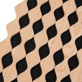 Set 3 Panouri riflaj acustic decorativ, MDF si pasla, Naimeed D6233, 240x30x1.8cm, Castan Set 3 Panouri riflaj acustic decorativ, MDF si pasla, Naimeed D6233, 240x30x1.8cm, Castan