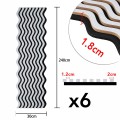 Set 6 Panouri riflaj acustic decorativ, MDF si pasla, Naimeed D6245, 240x30x1.8cm, Gri Set 6 Panouri riflaj acustic decorativ, MDF si pasla, Naimeed D6245, 240x30x1.8cm, Gri