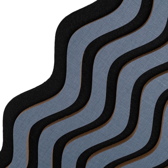 Set 6 Panouri riflaj acustic decorativ, MDF si pasla, Naimeed D6246, 240x30x1.8cm, Gri Inchis Set 6 Panouri riflaj acustic decorativ, MDF si pasla, Naimeed D6246, 240x30x1.8cm, Gri Inchis