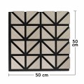 Set 5 Panouri riflaje acustice decorative, HDF si pasla, Naimeed D6752, 50x50x1.8cm, Gri Set 5 Panouri riflaje acustice decorative, HDF si pasla, Naimeed D6752, 50x50x1.8cm, Gri