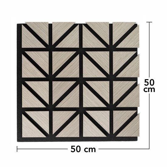 Set 5 Panouri riflaje acustice decorative, HDF si pasla, Naimeed D6752, 50x50x1.8cm, Gri Set 5 Panouri riflaje acustice decorative, HDF si pasla, Naimeed D6752, 50x50x1.8cm, Gri