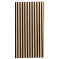 Set 4 Panouri riflaje acustice decorative, MDF si pasla, Naimeed D6780, 240x60x2.1cm, Stejar deschis