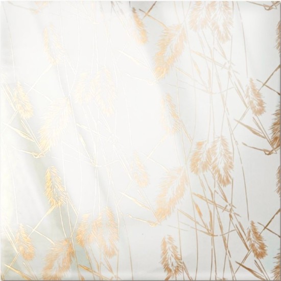 Set 6 panouri decorative autoadezive cu folie de aluminiu, efect marmura,  suprafata acoperita 1.08 m², Naimeed D7109, 60x30 cm, Alb