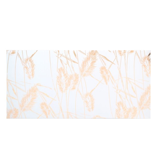 Set 6 panouri decorative autoadezive cu folie de aluminiu, efect marmura,  suprafata acoperita 1.08 m², Naimeed D7109, 60x30 cm, Alb