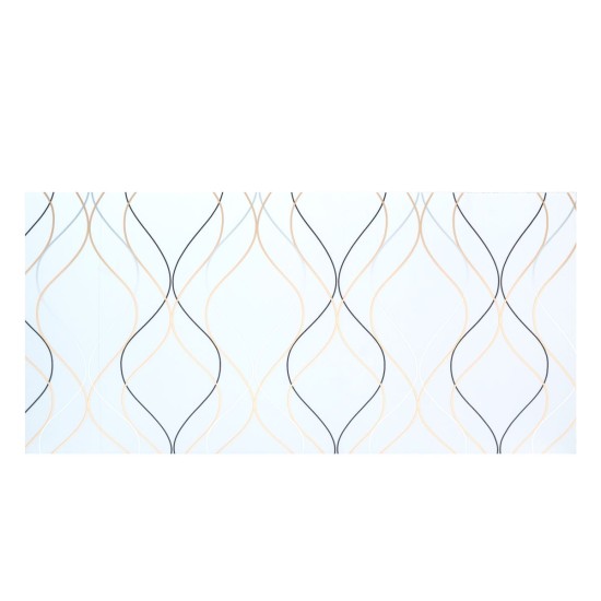 Set 6 panouri decorative autoadezive cu folie de aluminiu, efect marmura, suprafata acoperita 1.08 m², Naimeed D7110, 60x30 cm, Alb