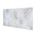 Set 6 panouri decorative autoadezive cu folie de aluminiu, efect marmura,  suprafata acoperita 1.08 m², Naimeed D7111, 60x30 cm, Gri