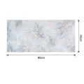 Set 6 panouri decorative autoadezive cu folie de aluminiu, efect marmura,  suprafata acoperita 1.08 m², Naimeed D7111, 60x30 cm, Gri