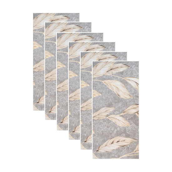 Set 6 panouri decorative autoadezive cu folie de aluminiu, efect marmura, suprafata acoperita 1.08 m², Naimeed D7114, 60x30 cm, Gri Set 6 panouri decorative autoadezive cu folie de aluminiu, efect marmura, suprafata acoperita 1.08 m², Naimeed D7114, 60x30 cm, Gri