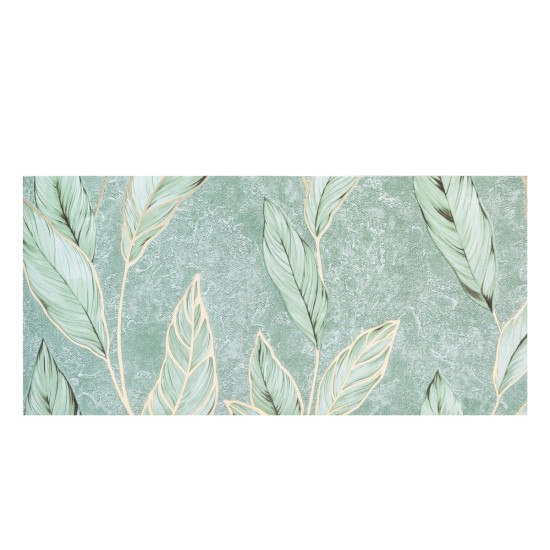 Set 6 panouri decorative autoadezive cu folie de aluminiu, efect marmura, suprafata acoperita 1.08 m², Naimeed D7115, 60x30 cm, Verde